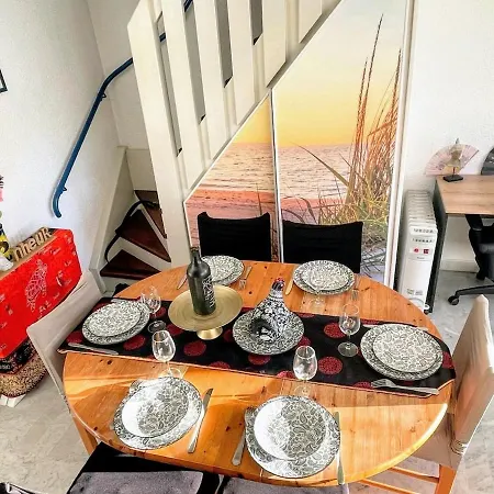 Appartement Cap D T4 Duplex Center Port Private Parking Wifi Air Conditioning Agde